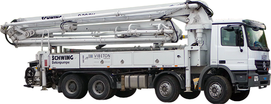 Aeby Transport Fribourg Camion Betonpumpe